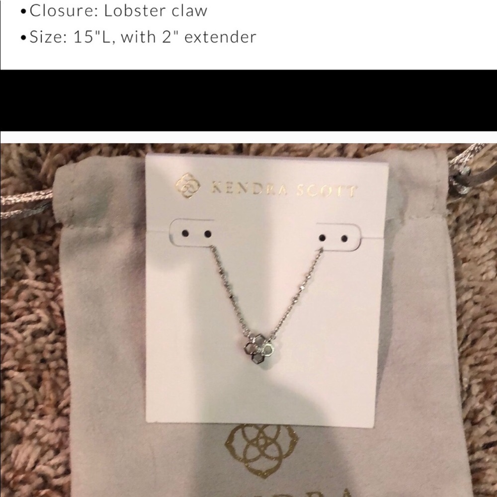 Kendra Scott silver “Rue” necklace